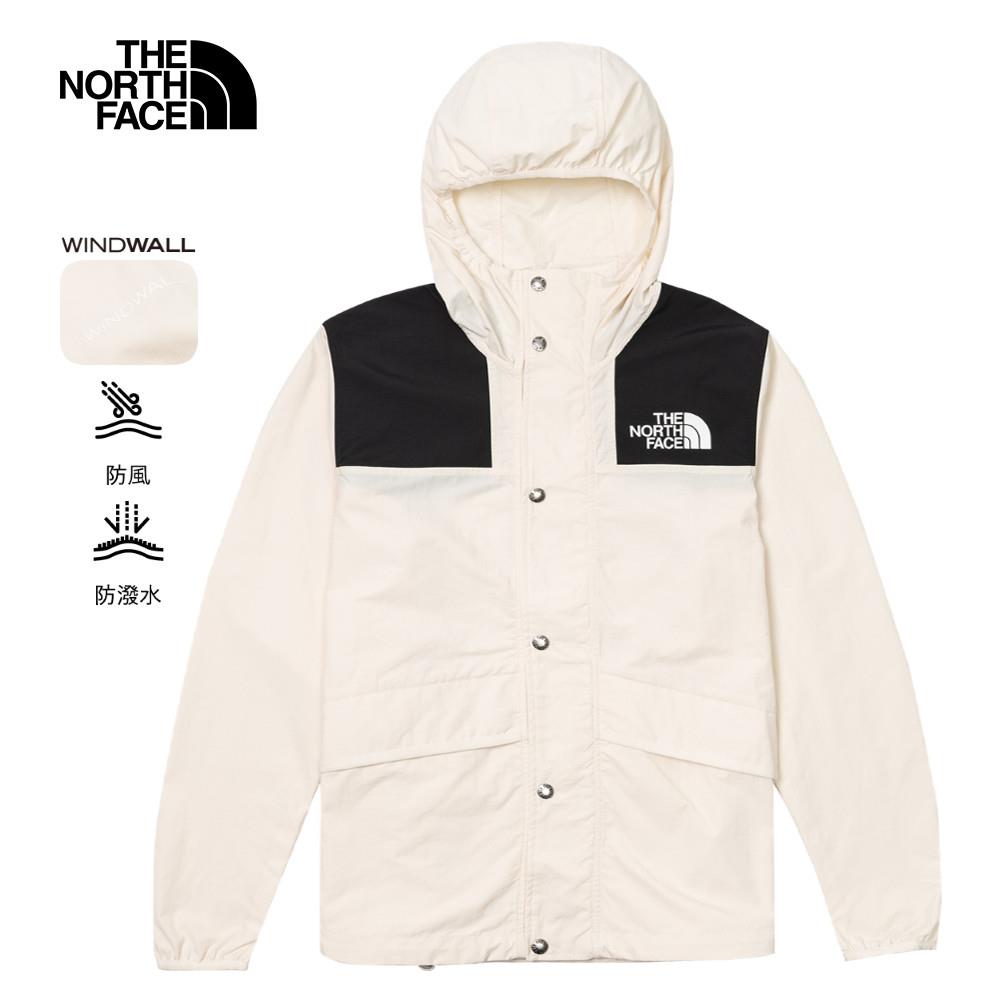 【零碼特降】The North Face北面男款米白色防風防潑水防風外套｜5JYNQLI