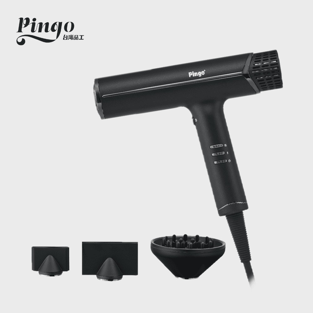 Pingo 台灣品工 Royal K9 ｜T1-PLUS無碳刷負離子吹風機
