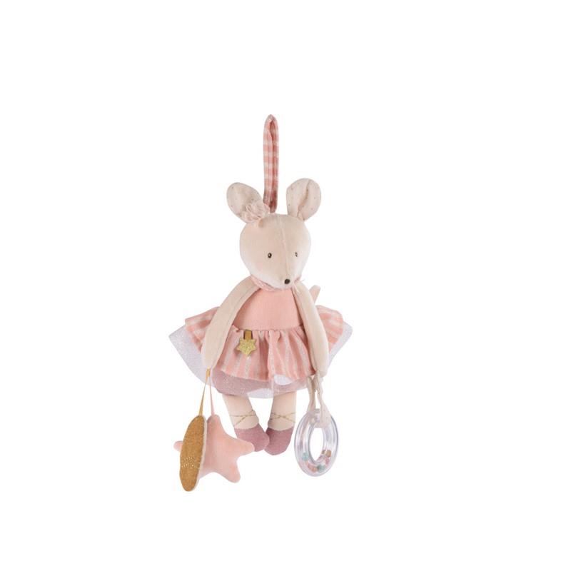 法國 Moulin Roty 小小舞蹈學校-老鼠遊戲玩偶34cm