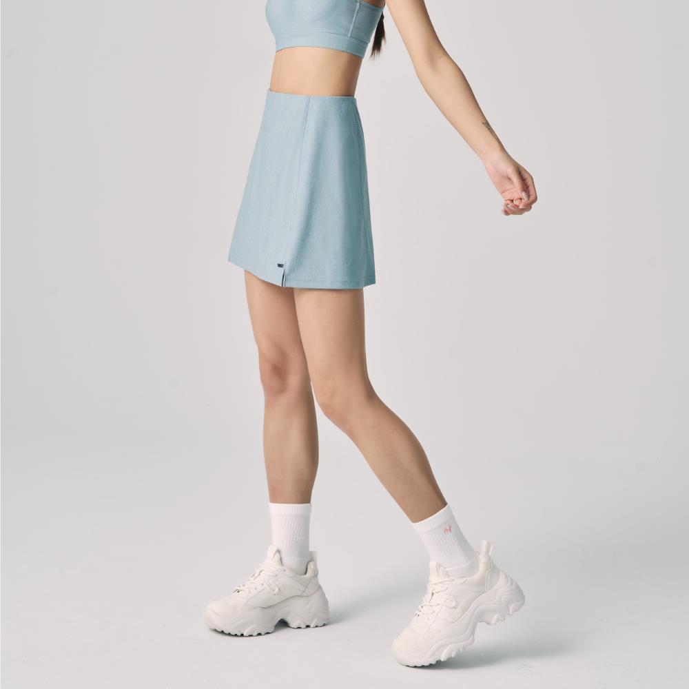MOLLIFIX 瑪莉菲絲 抗菌雙層運動褲裙 (淺湖藍)