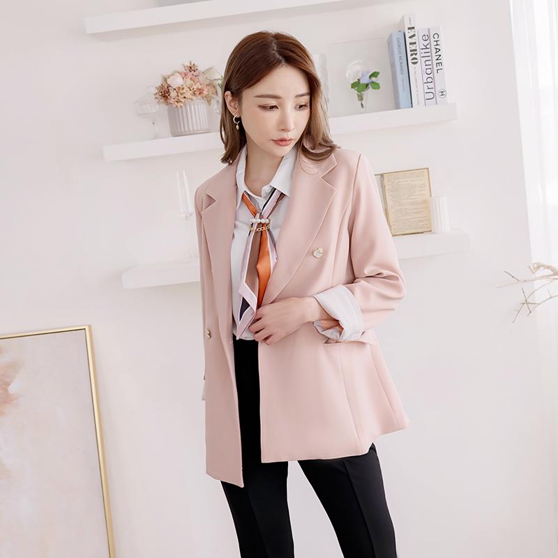 【春夏新品】HS 月步粉野西裝外套 氣質粉