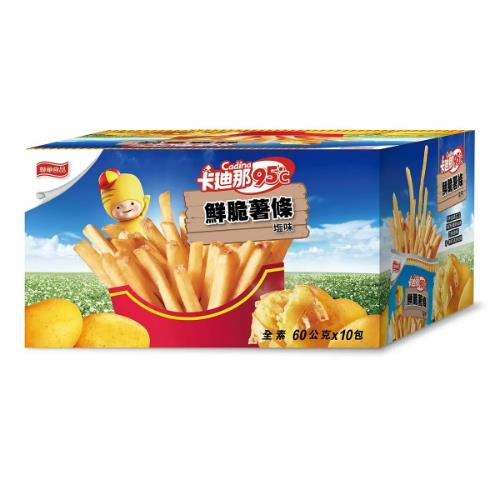 【美式賣場】卡迪那95度C鮮脆薯條(600g (60g*10包))