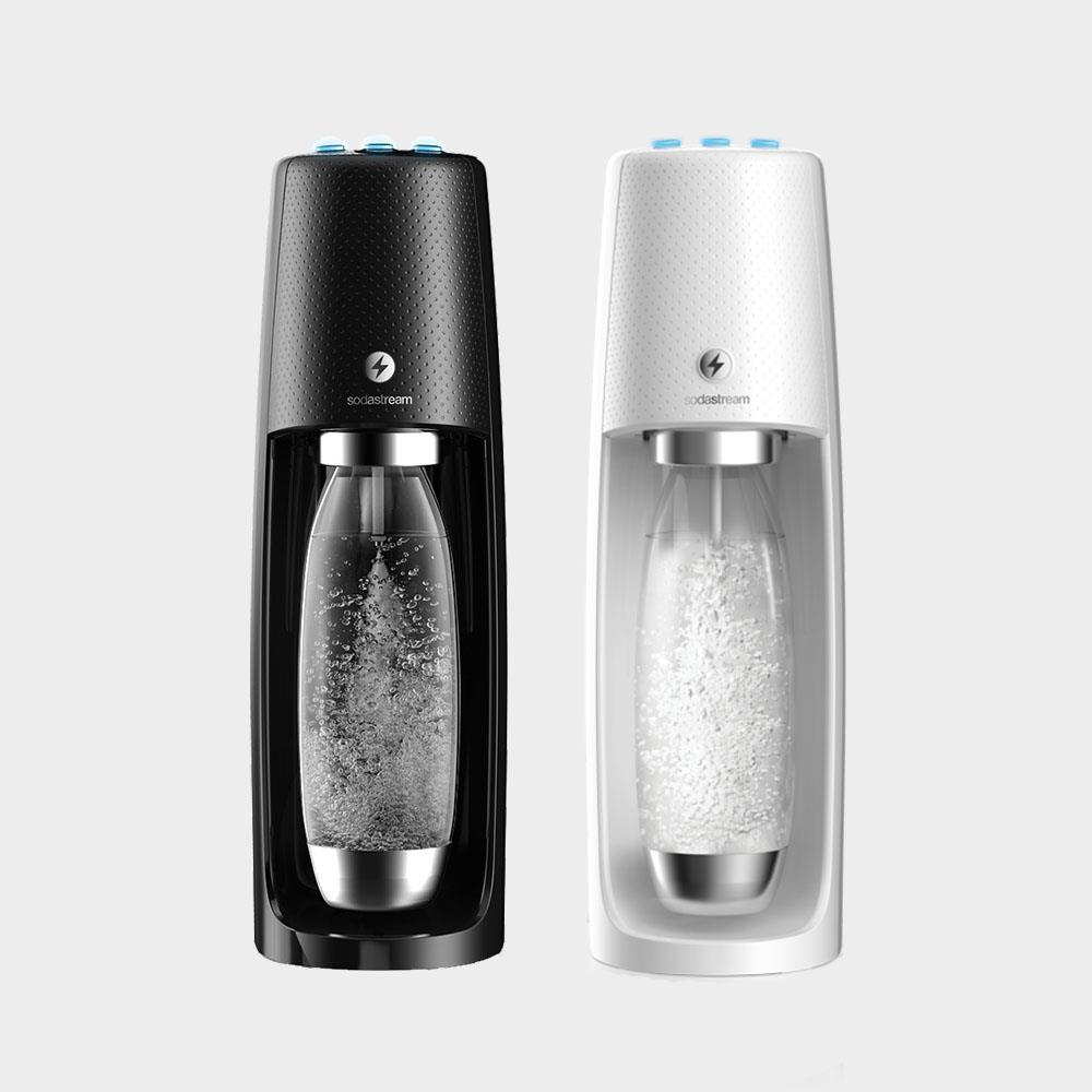 【限量福利品】SodaStream Spirit one touch 電動式氣泡水機(黑/白)