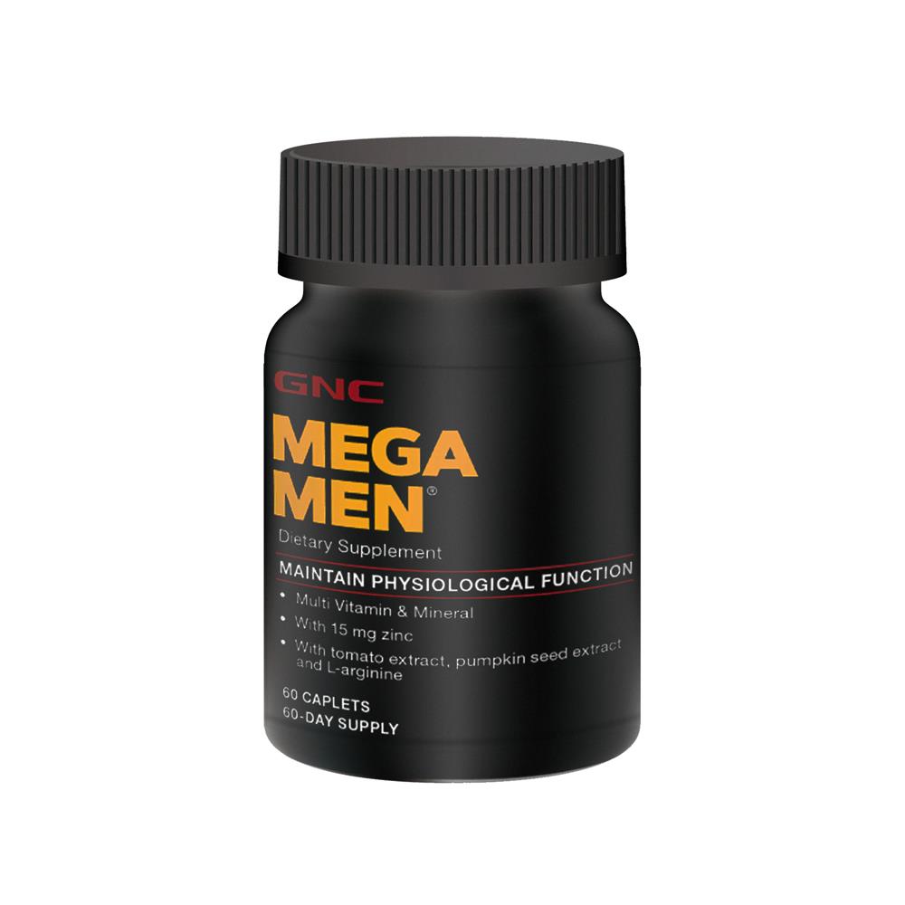 活力充沛 一錠補給26種營養素 男性綜合維生素｜GNC MegaMen Multivitamin