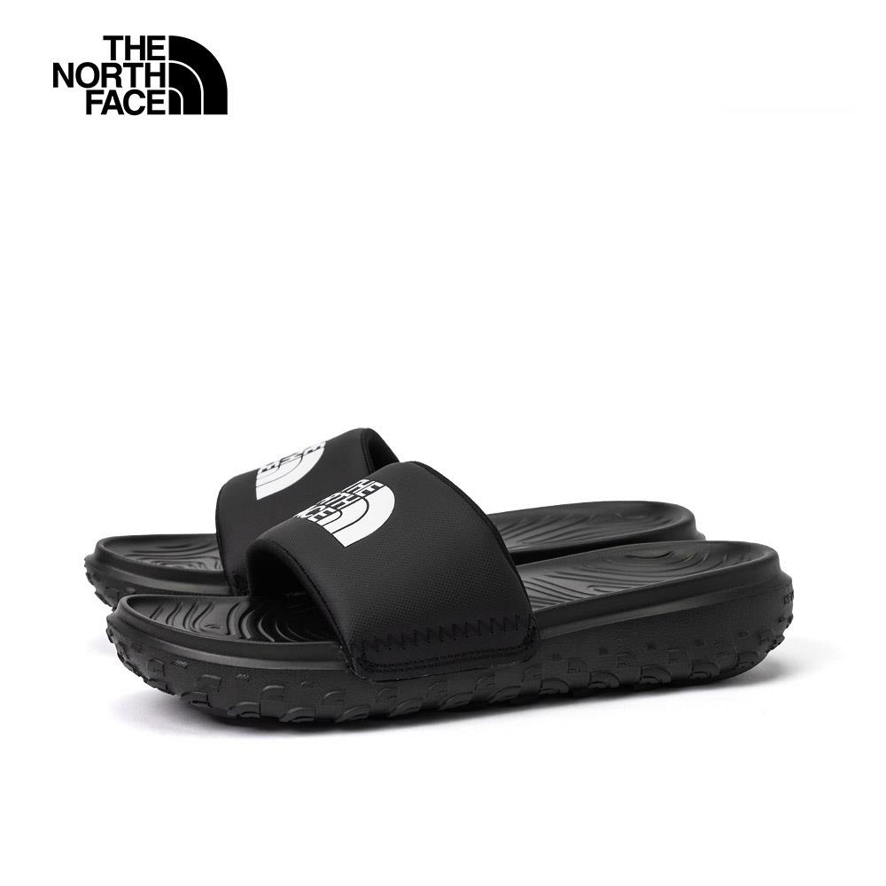 The North Face北面女款黑色品牌LOGO輕便拖鞋|8A99KX7