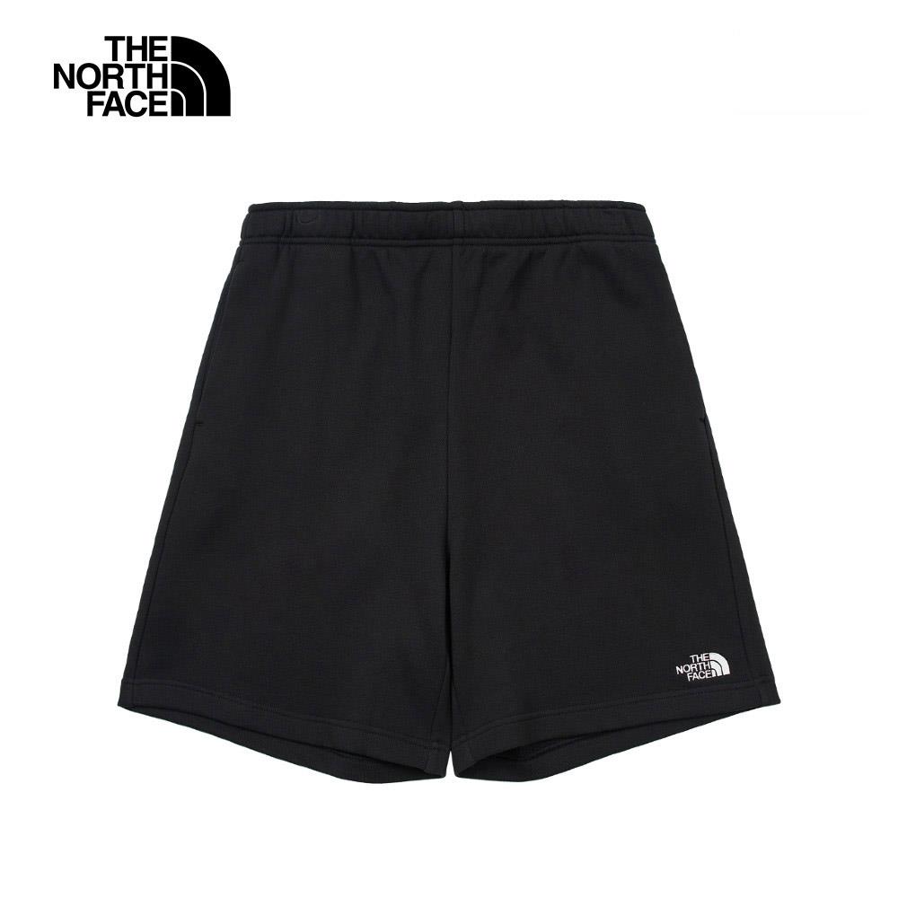 The North Face北面男款黑色舒適透氣休閒短褲｜88GDJK3