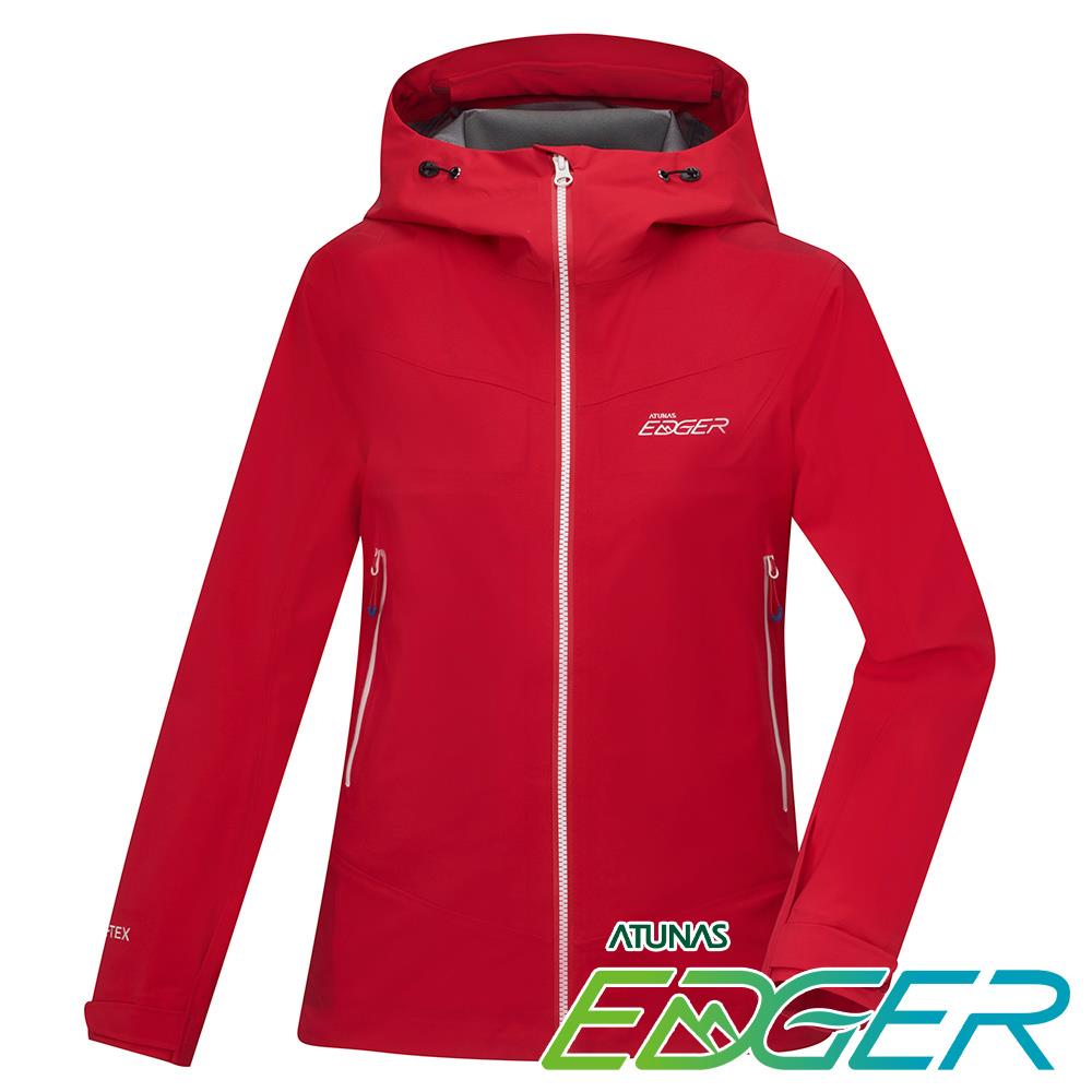 【EDGER】女款GORE-TEX  TR2/3L單件式防水外套/機能外套(A1GTFF02W紅/專業登山/專業衝鋒衣)
