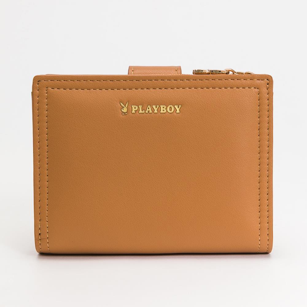 PLAYBOY 短夾 Solo系列 - 咖色(532-6401-60-2)
