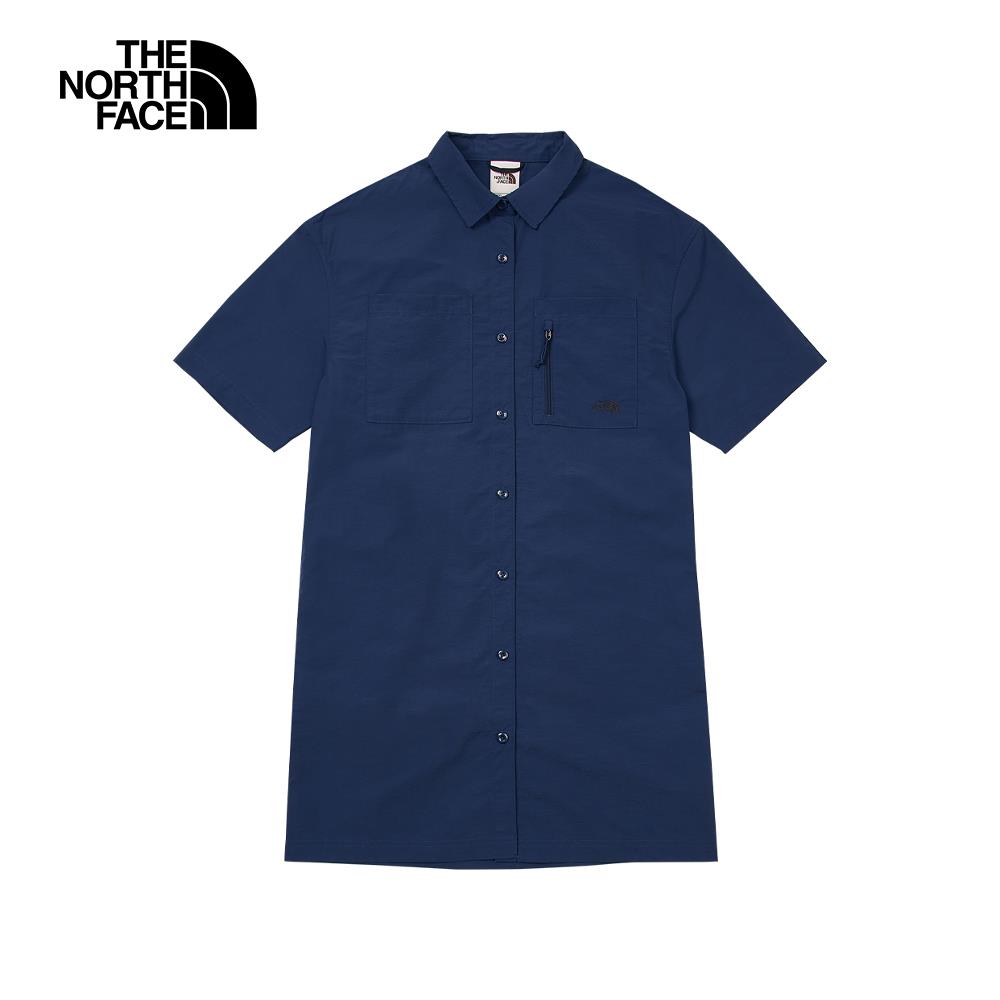The North Face北面女款藍色防風防潑水舒適透氣休閒裙子｜87YJ8K2