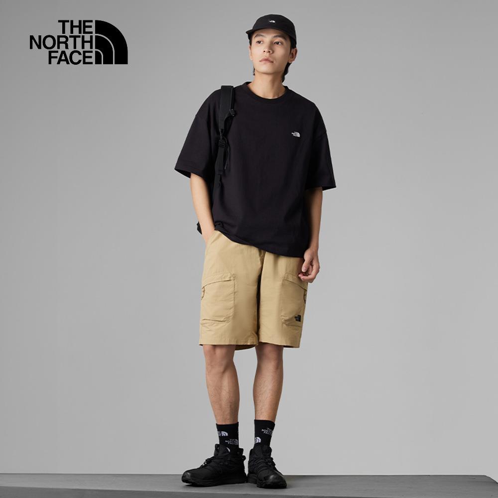The North Face北面UE男款黑色重磅純棉舒適透氣休閒短袖T恤｜885RJK3