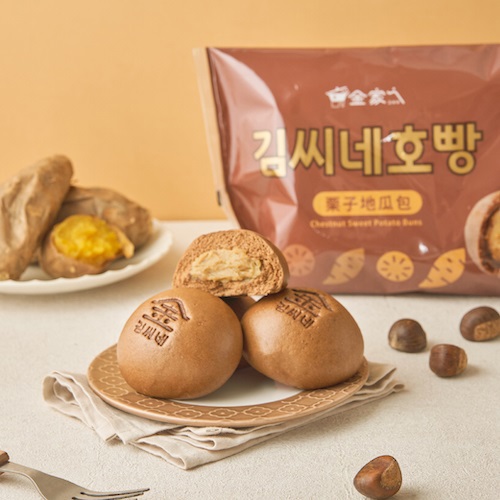 114/11/17起陸續出貨【冷凍店取-金家ㄟ】栗子地瓜包(65gx6入/包)