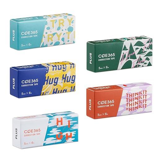 PLUS COE365 第三彈 紙盒修正帶 5mmx6m(5入一組)