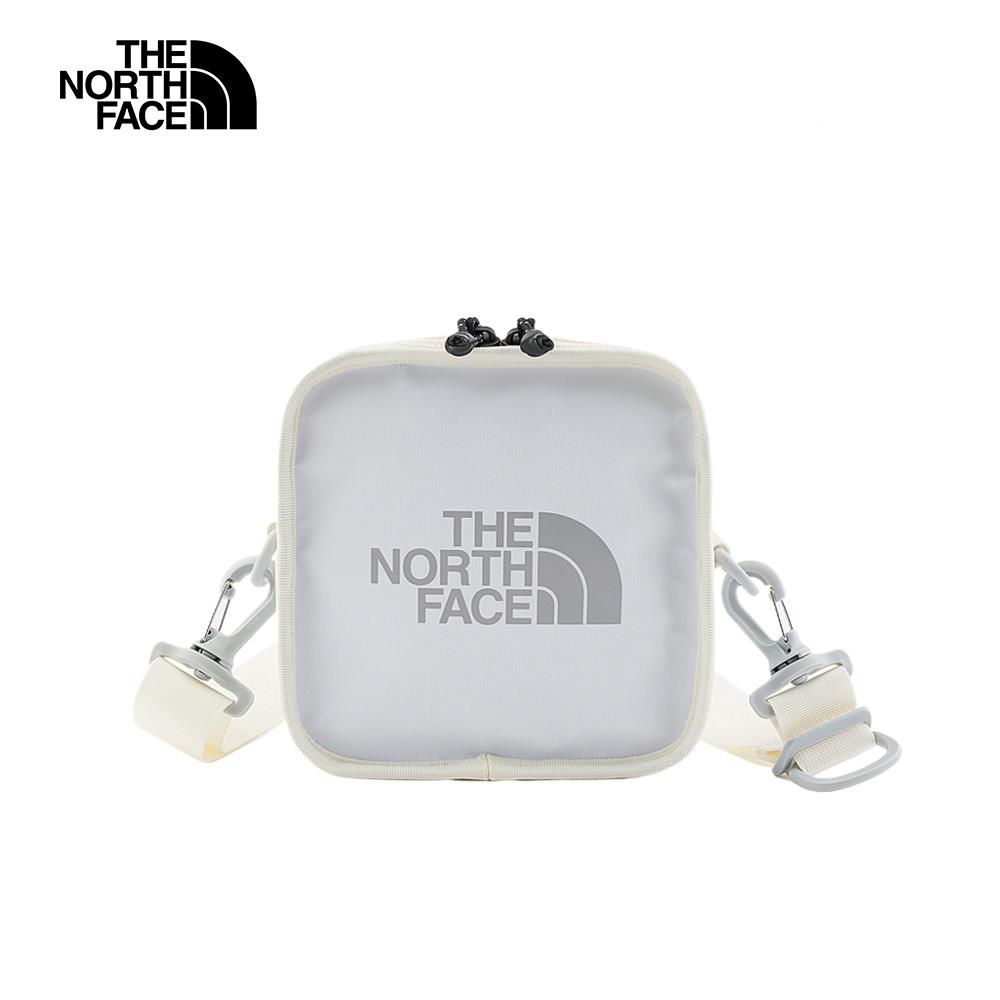 The North Face北面男女款白色品牌LOGO休閒單肩包｜3VWSXOC