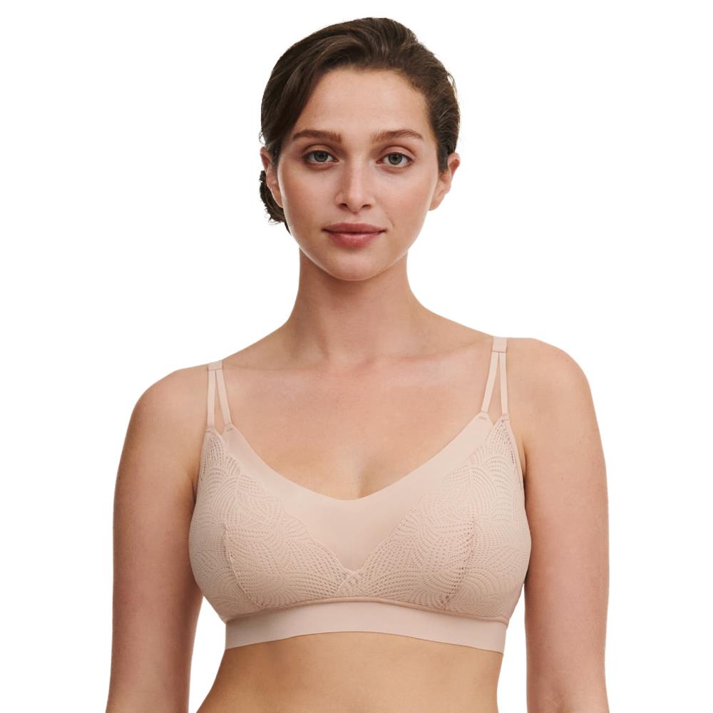 【Chantelle Lab】蕾絲雙肩帶無痕內衣>XS-XXL>粉膚色(11GQ9_01N)【Soft Stretch】