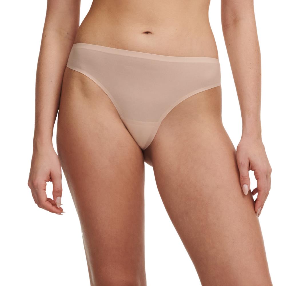 【Chantelle Lab】透氣涼感蕾絲無痕丁字內褲>粉膚色(11GG0_01N)【Soft Stretch】