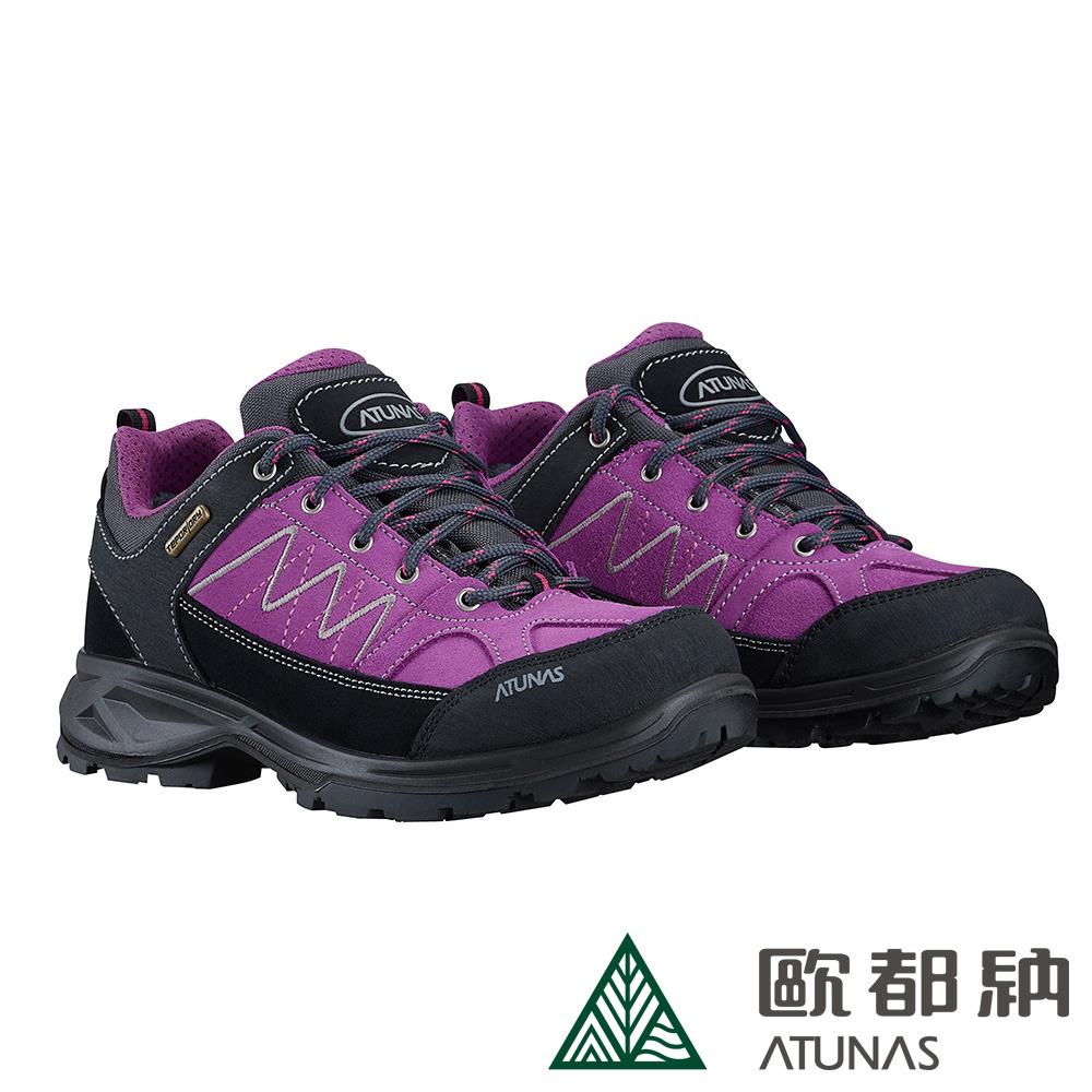 低筒登山健行鞋/防水鞋(A1GCEE13N紫/防水/透氣/耐磨)
