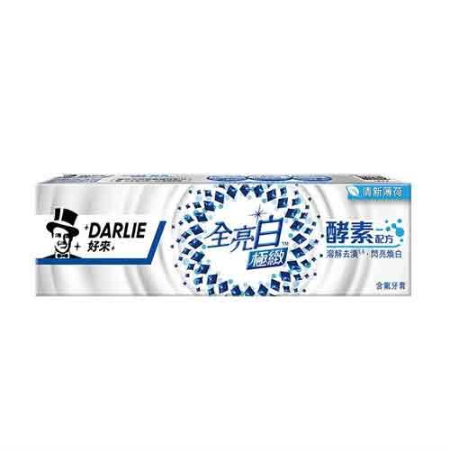 好來全亮白極致酵素牙膏清新薄荷120g