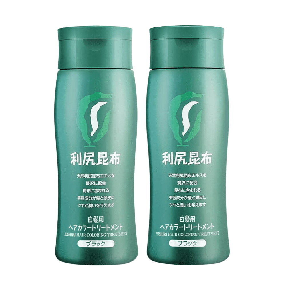 【二入組】Sastty利尻昆布白髮用修復染髮劑200g*2(黑色/深棕色/淺棕色)