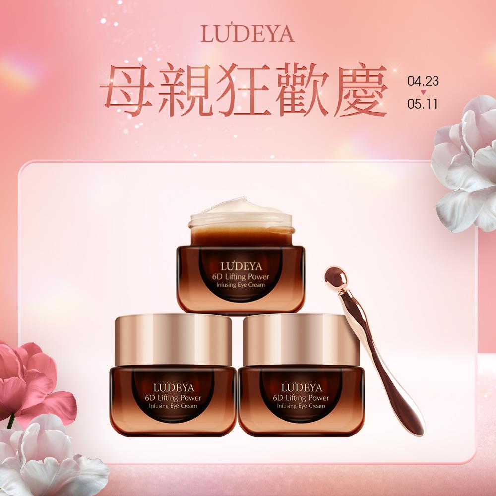 (母親狂歡慶)【LUDEYA】琥珀眼霜囤貨組