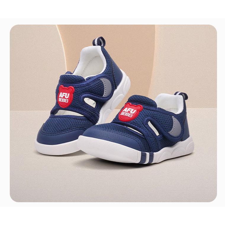 【NikoKids】軟底小童鞋/小童運動鞋/包鞋／深藍色(NK641)