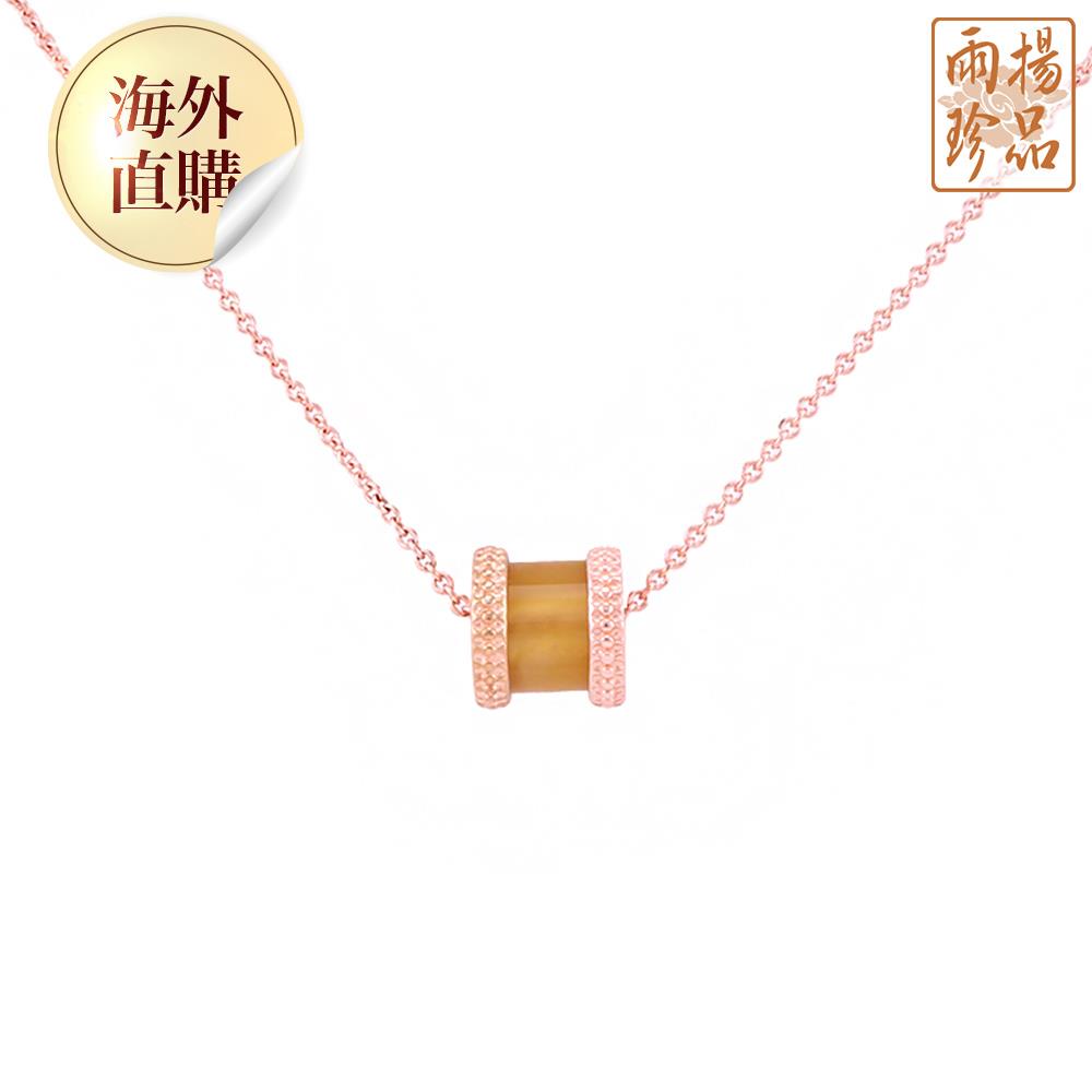 黃瑪瑙轉運珠玫瑰金項鍊（限海外直購）Necklace
