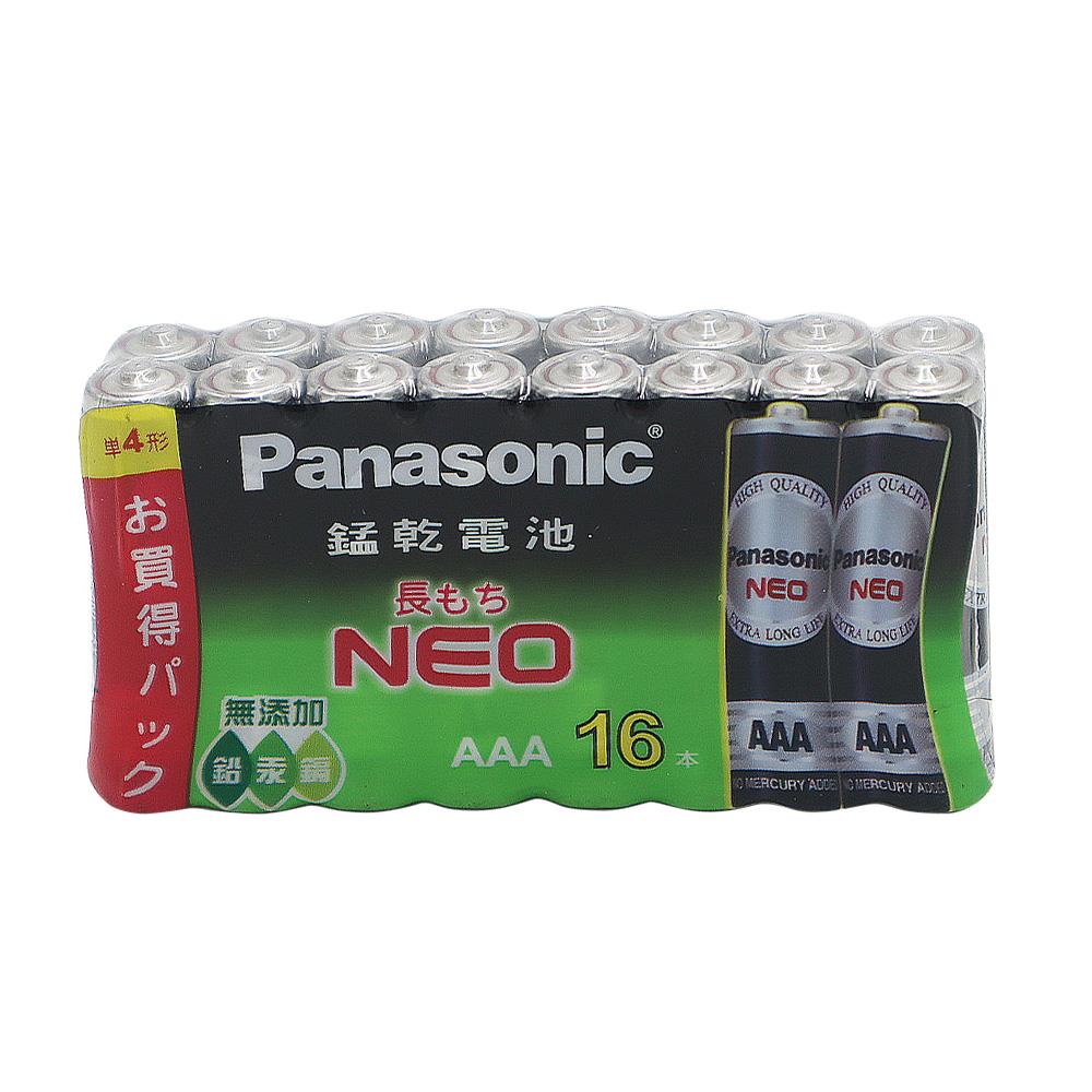 Panasonic 國際牌錳乾4號電池 (16入)