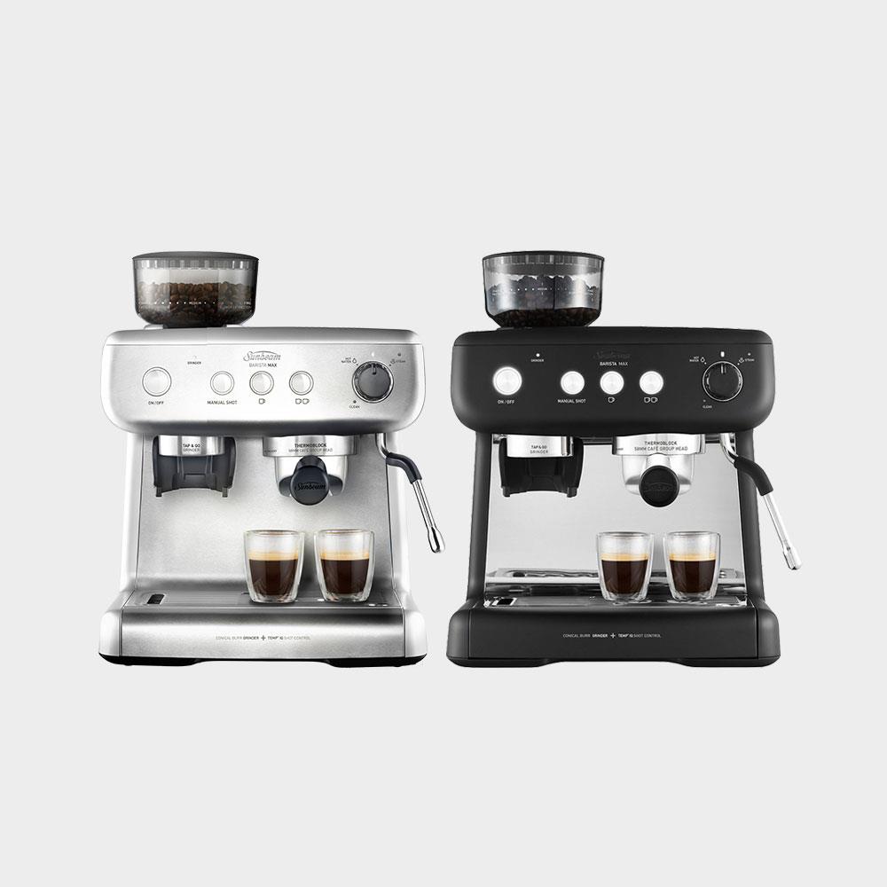 【買咖啡機贈拉花課程】Sunbeam 經典義式濃縮咖啡機 (銀/碳鋼黑)