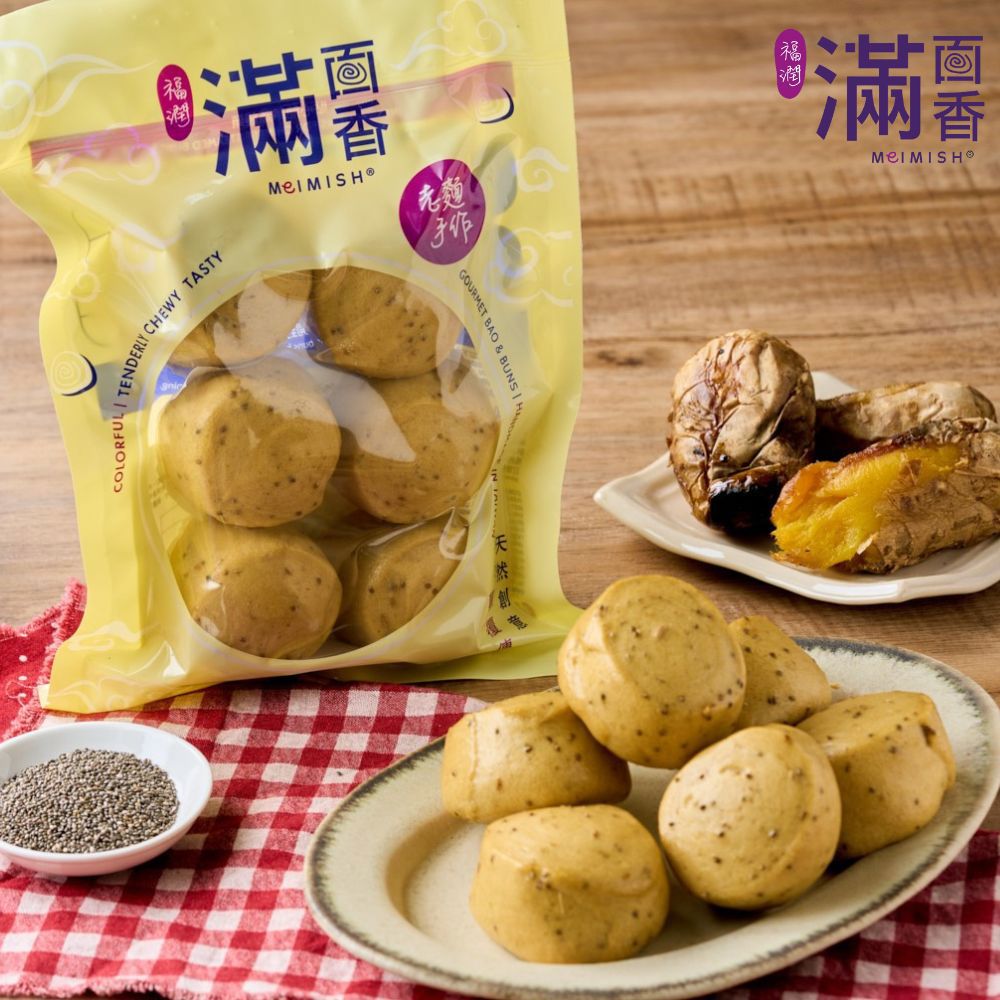 【冷凍店取-滿面香】台農57號地瓜饅頭(270g(45gx6入)/包)