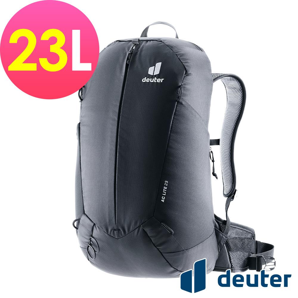 【deuter 德國】AC LITE網架直立式透氣背包/登山背包/23L(3420324黑)