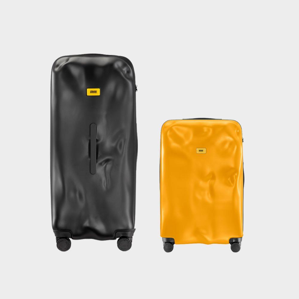 【Crash Baggage】 CRASH TRUNK 撞擊行李箱 32 吋(霧黑)+ ICON 行李箱登機箱(經典黃)