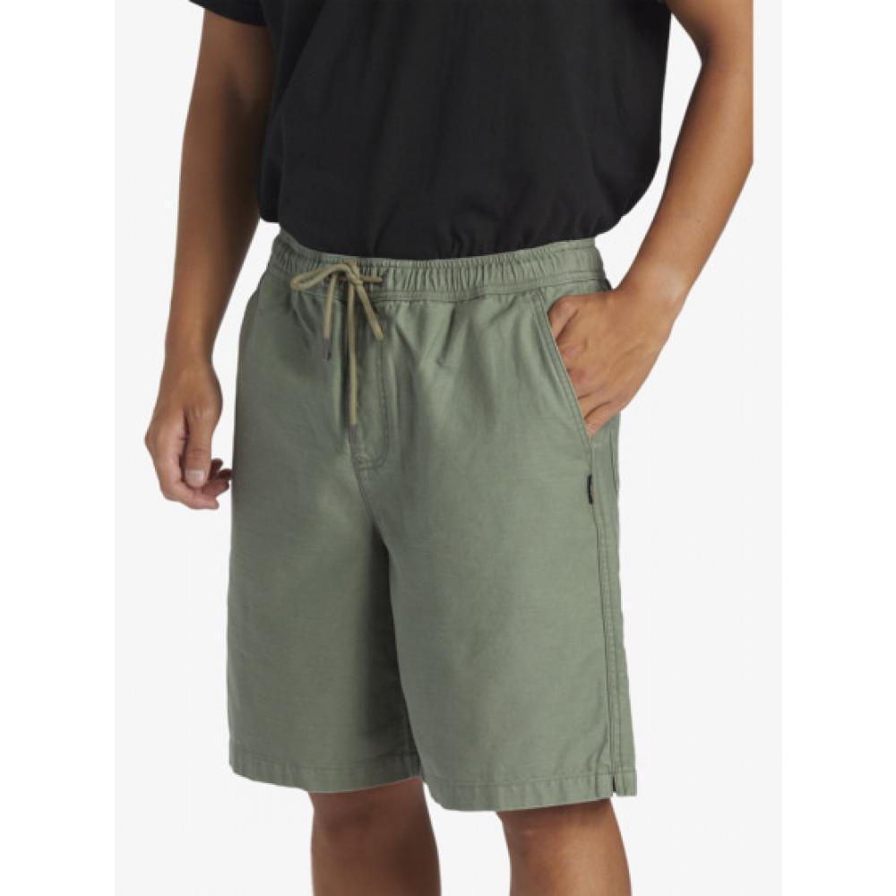 【QUIKSILVER】TAXER BAGGY 休閒短褲 軍綠色(AQYWS03231)
