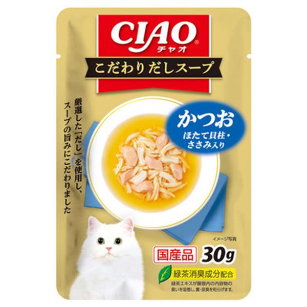 【INABA寵物食品】極致餐包(鰹魚+干貝+雞肉)(30g)