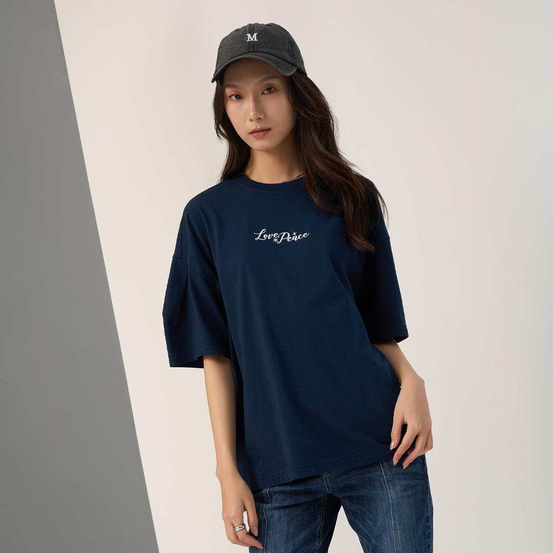 唯美夢幻緞帶蝴蝶結TEE(丈青)-女