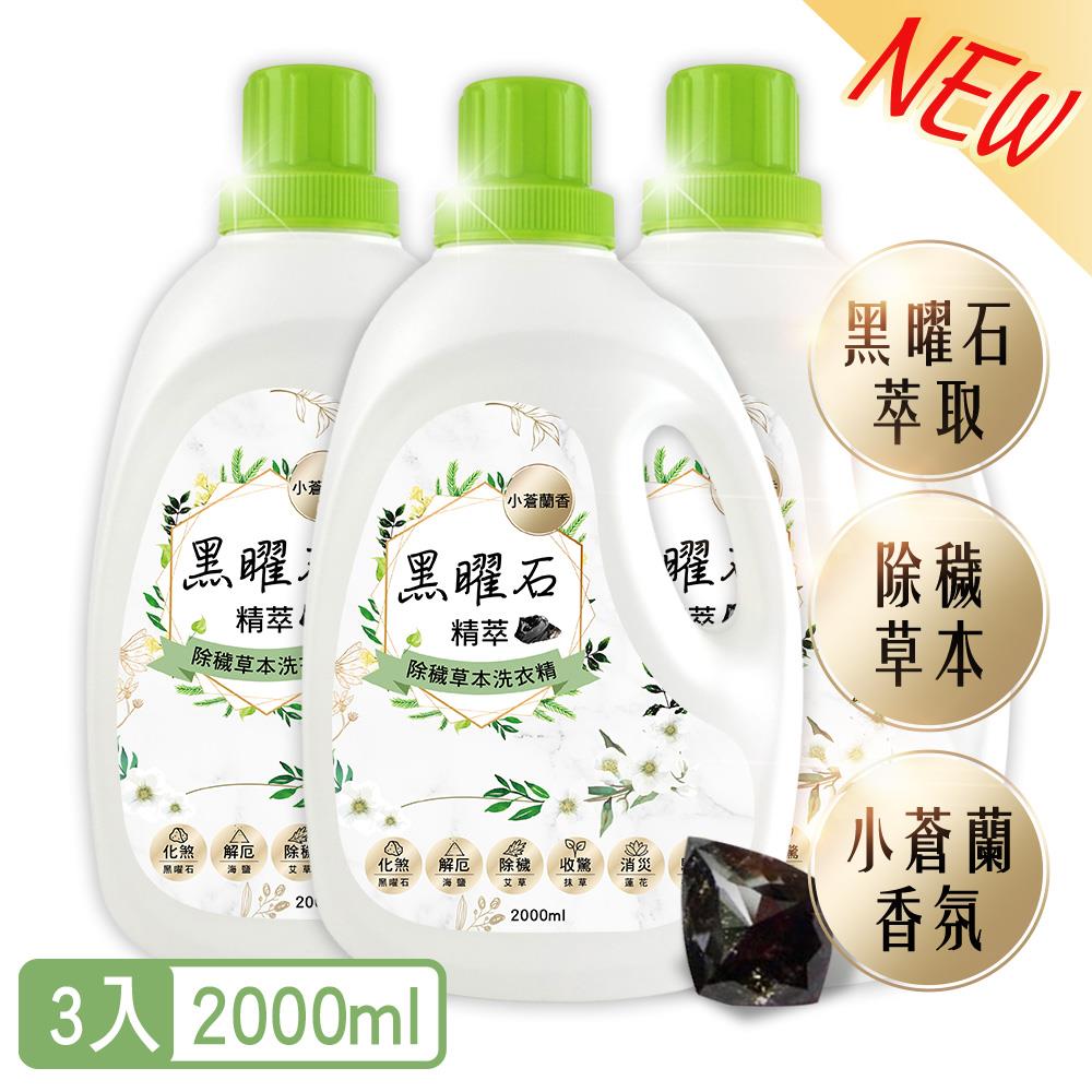 黑曜石精萃•除穢草本洗衣精3入組－【除穢、招財、補運】