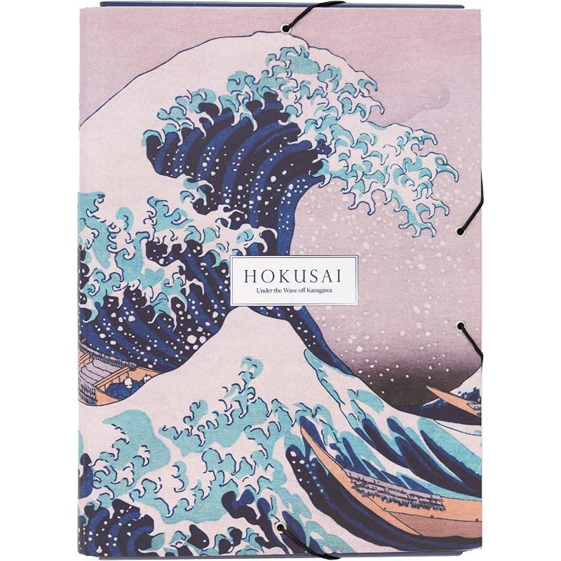 *【浮世繪】葛飾北齋富嶽三十六景神奈川沖浪裏和風文件夾/KOKONOTE/HOKUSAI