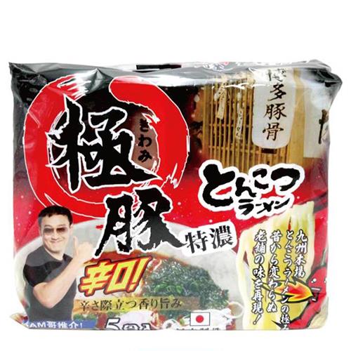 【住岡食品】特濃豚骨麵-辣味(93g*5/袋)(效期至2024/11/22)