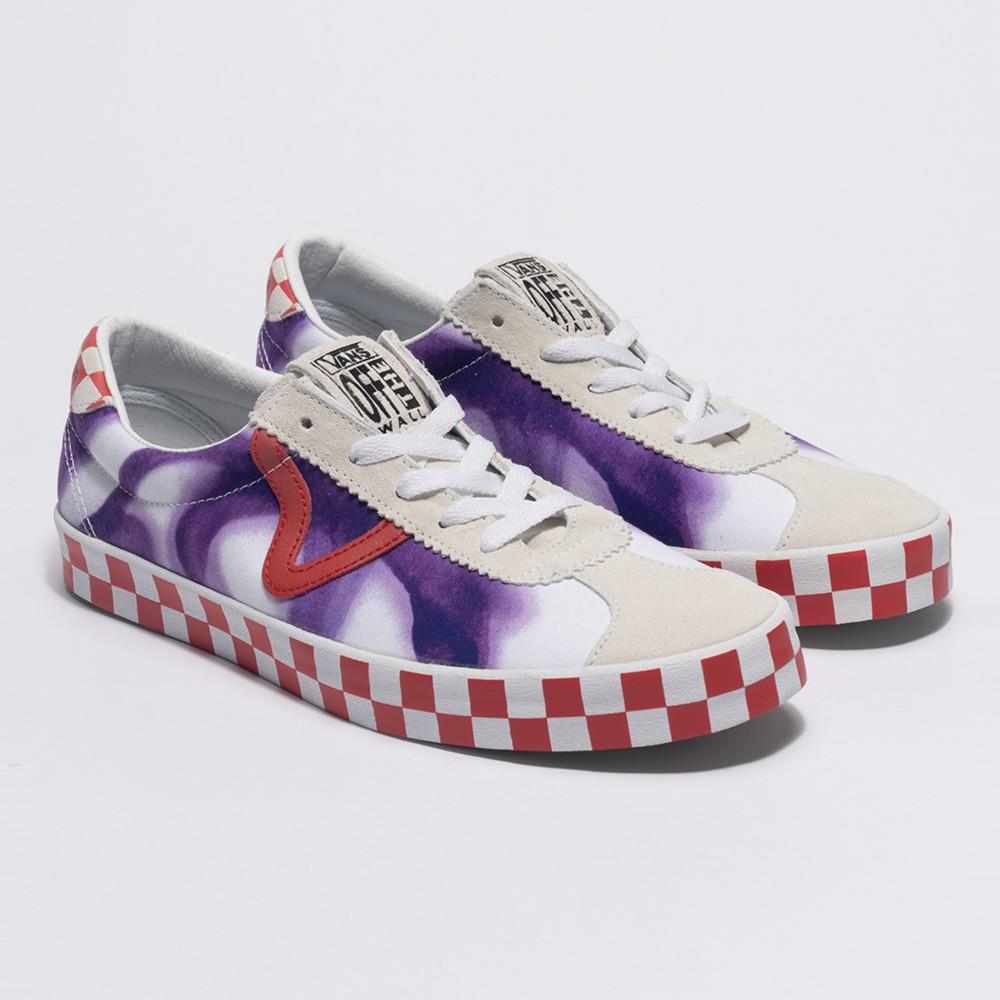 ◆VANS◆ Vans the Museum Visitor Sports Low White Purple The Museum Visitor × Vans Sport Low White Purple VN000D09WHP