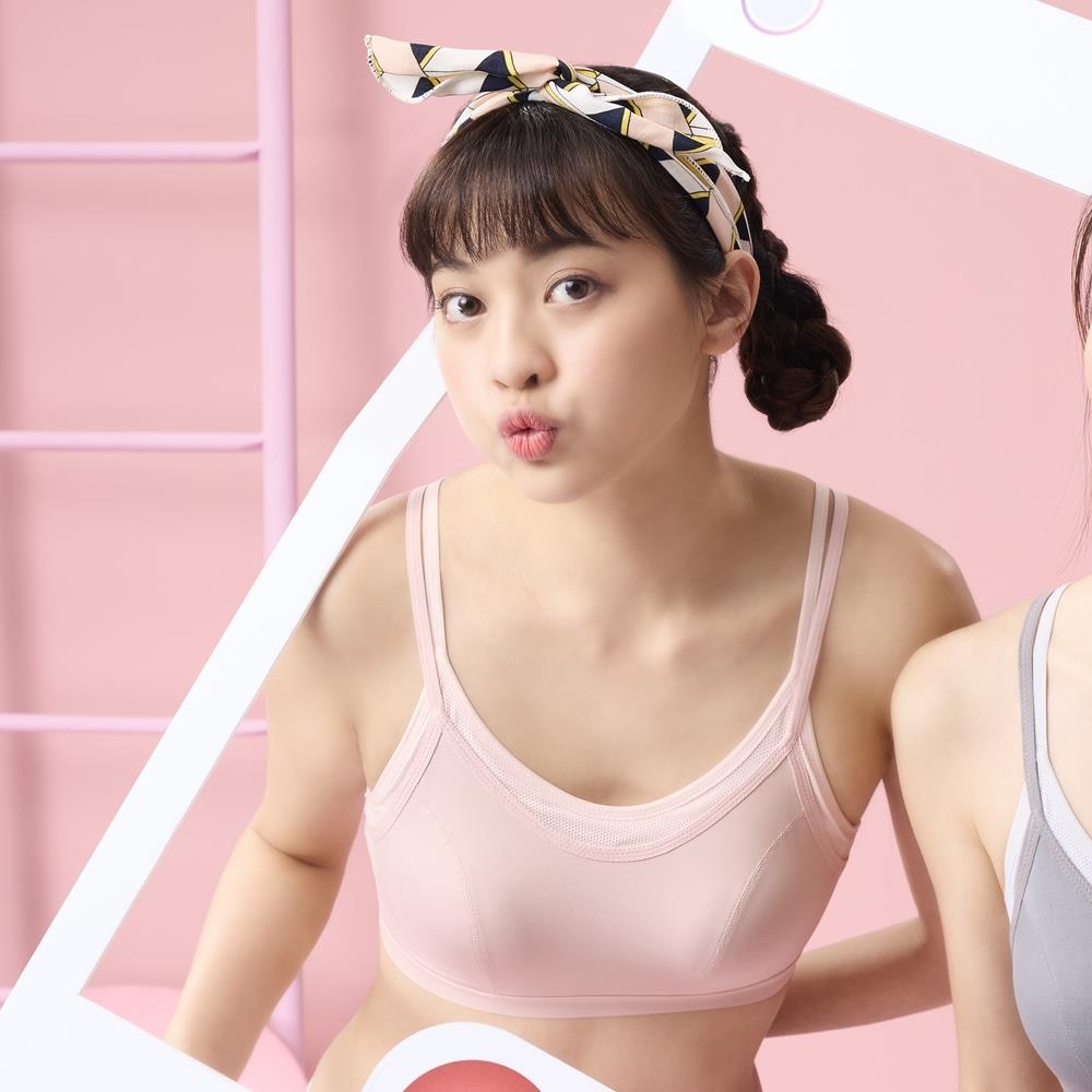 嬪婷-FTC輕涼運動系列-涼感動 M-3L運動背心(涼粉膚) BBB105SJ