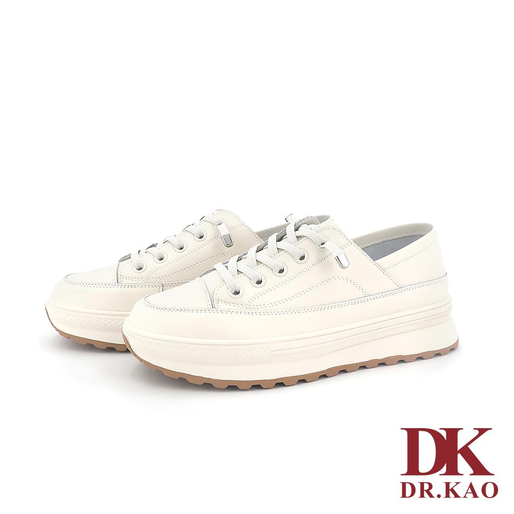 【DK 氣墊鞋】厚美型休閒氣墊鞋 63-4059-60 米色