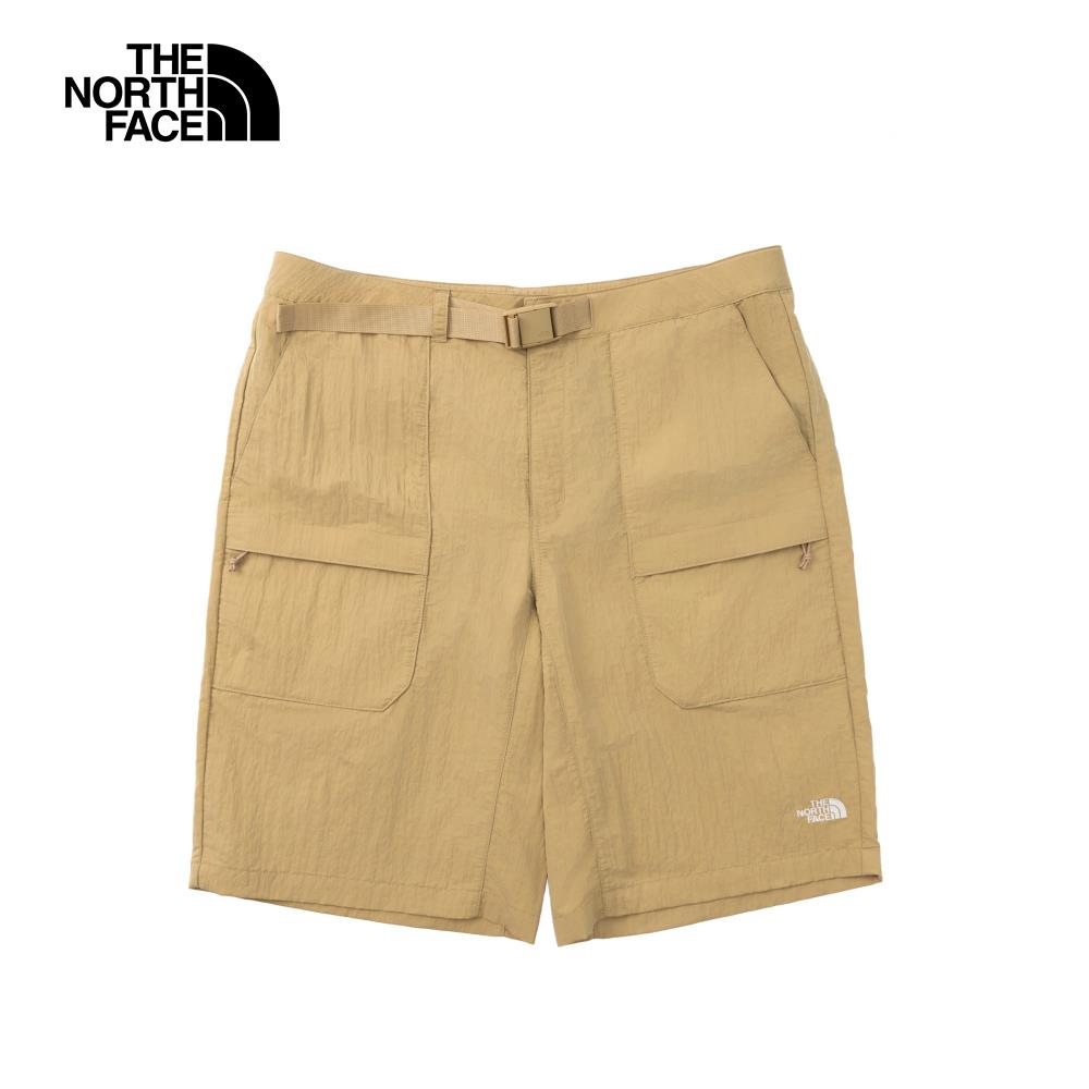 The North Face北面男款UPF卡其色防風防潑水防曬短褲｜7WD8LK5