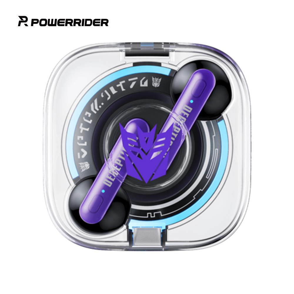 【PowerRider】變形金剛 TF-T03真無線藍牙耳機(紫色/黃色)