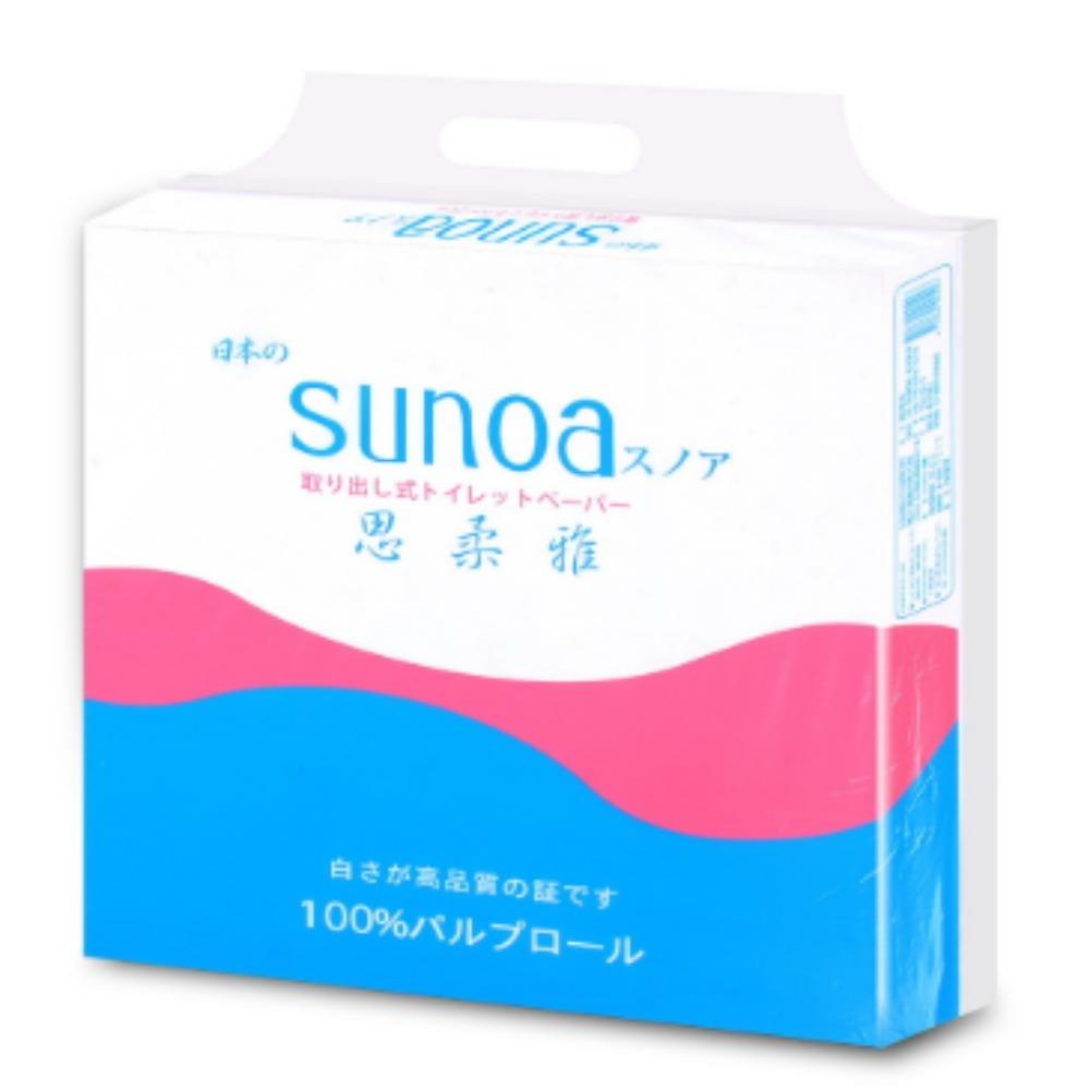 【百吉牌】《SUNOA》抽取式衛生紙100抽*80包/箱S610B-廠商直送