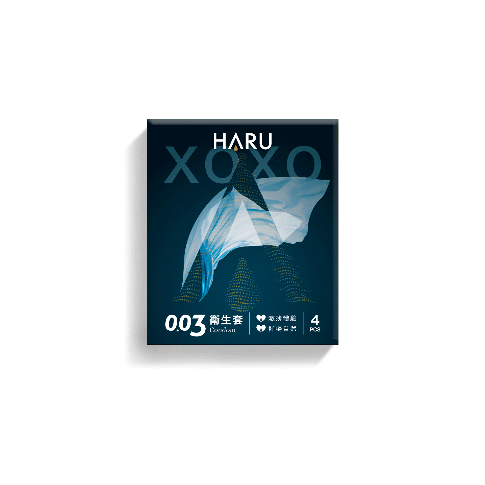 【HARU】XOXO 0.03保險套4入/盒