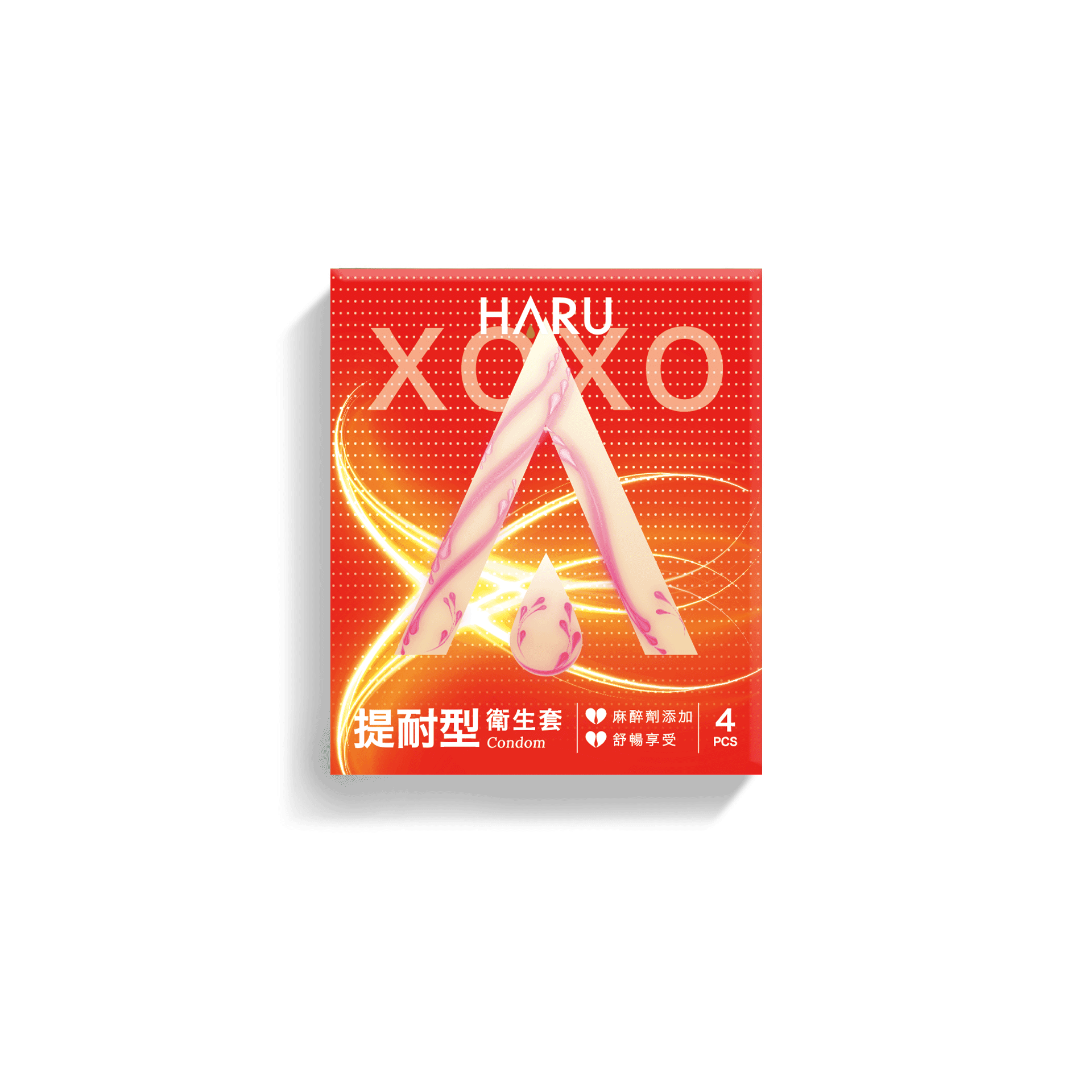 【HARU】XOXO Long Lasting提耐型保險套4入/盒