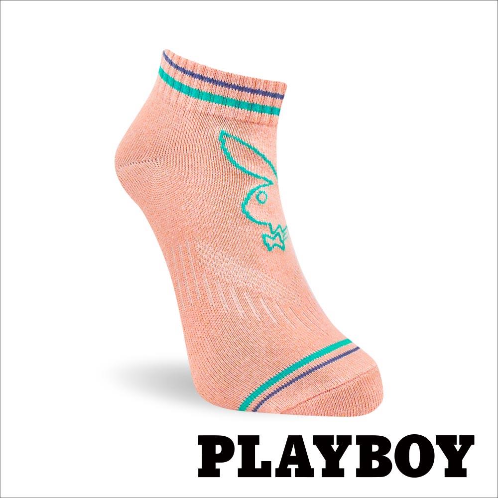 【襪款任選4雙$395 、9雙$750】PLAYBOY 雙雙兔消臭女襪-粉 (BY8823)