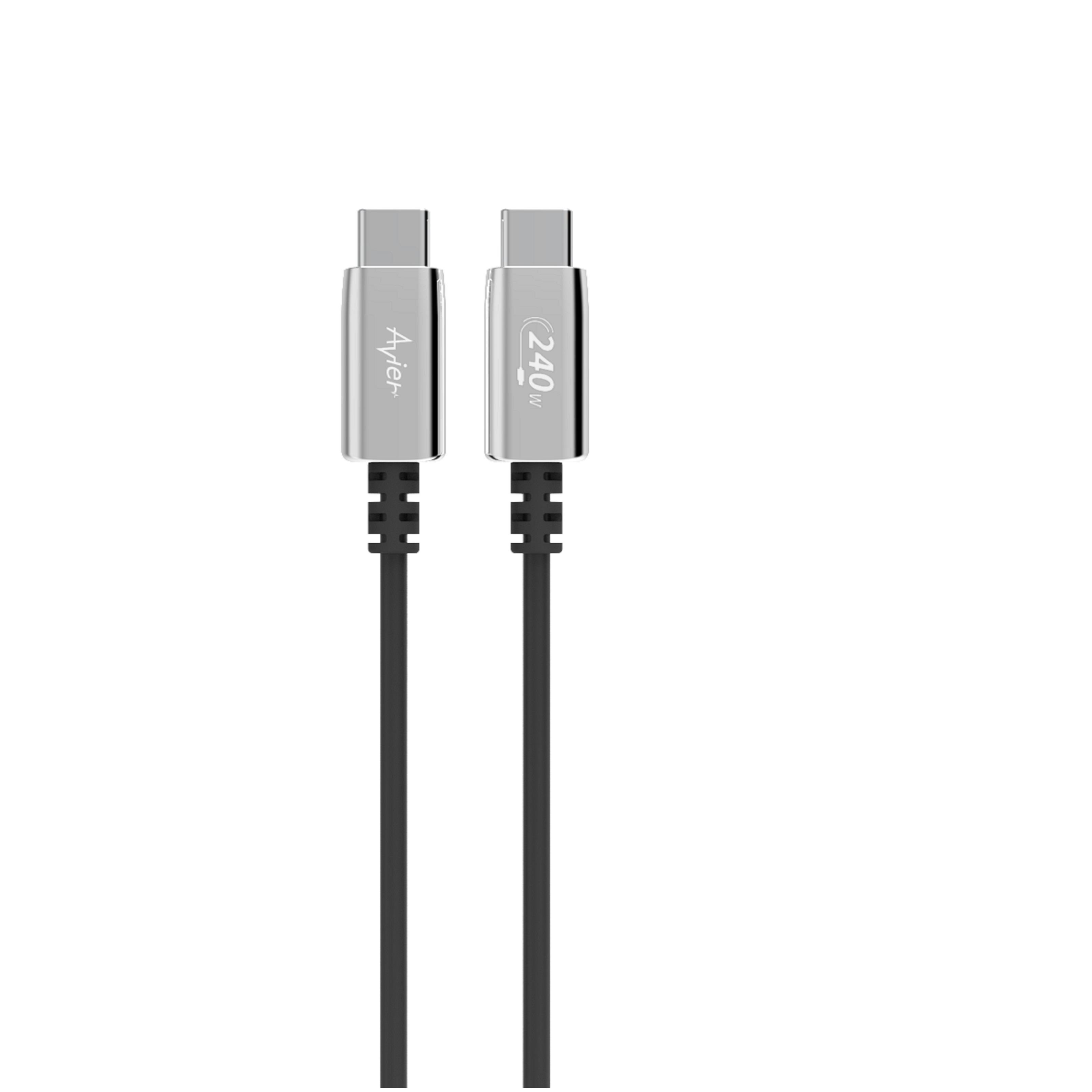 【Avier】高速充電傳輸線 2M((AVUUCC20SI)(Uni Line PD3.1 240W USB-C Charging Cable))