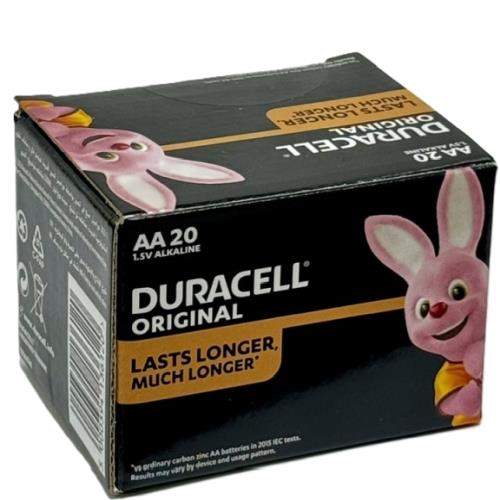 【Duracell】金頂鹼性電池3號 20入盒裝(20粒x1盒)