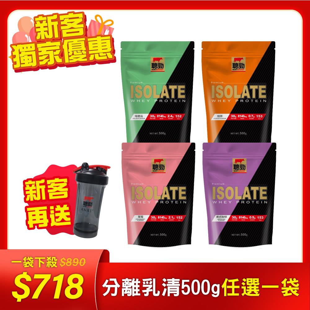 【新客限定】紅牛聰勁即溶分離乳清蛋白(500g)王家梁推薦  (乳糖不耐、肌肉修復、低糖低脂、bcaa)