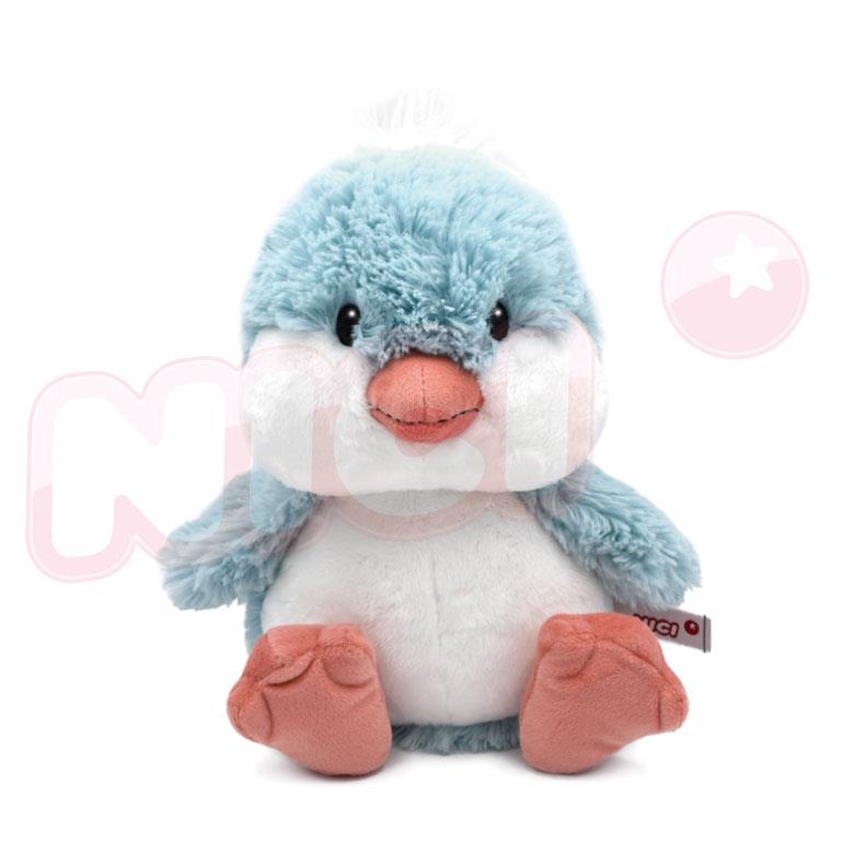 [91474]NICI 20cm山藍知更鳥坐姿玩偶豪華加大版