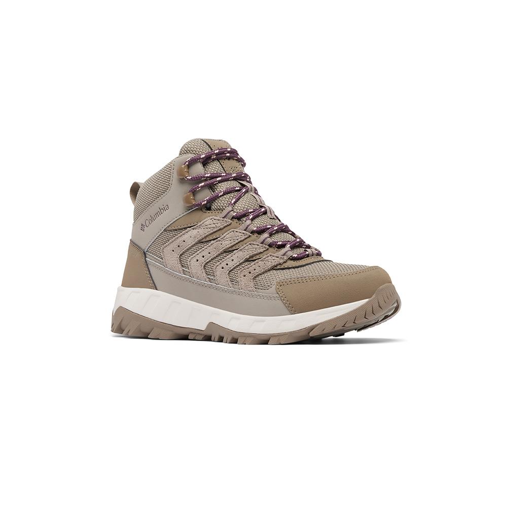 Columbia哥倫比亞 女款-OT防水高筒登山鞋卡其 - STRATA TRAIL™ MID WP UYL86510KI/IF
